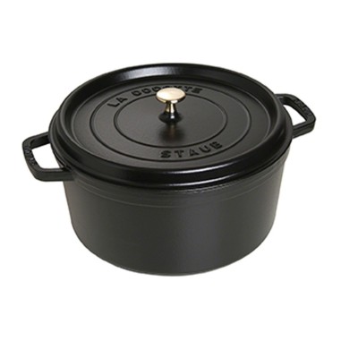 Staub cocotte tonda 30 cm nero