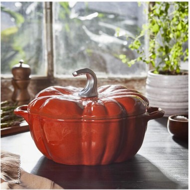 Cocotte Zucca Staub 24 cm Ghisa Smaltata | Design Iconico