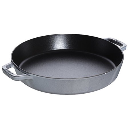 Staub Paellera Grill 34 cm Grigio in Ghisa Smaltata | Padella Paella Induzione