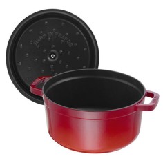 Staub cocotte tonda 22 cm Rosso Ciliegio - Outlet 2