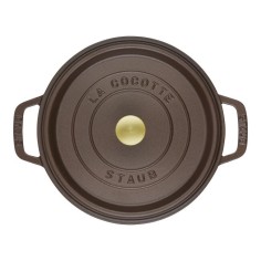 Staub cocotte tonda 28 cm Cioccolato - Outlet 2