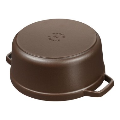 Staub cocotte tonda 28 cm Cioccolato - Outlet