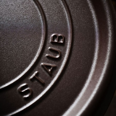 Staub cocotte tonda 28 cm Cioccolato - Outlet