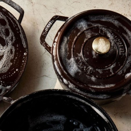Staub cocotte tonda 28 cm Cioccolato - Outlet