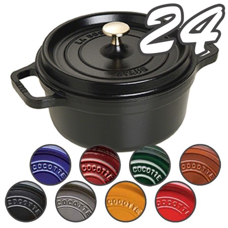 Cocotte in Ghisa 24 cm | Pentola per 3-4 Persone