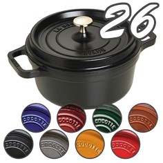 Cocotte in ghisa 26 cm per brasati e cottura lenta