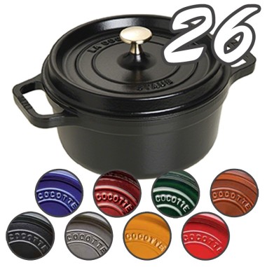 Cocotte in ghisa 26 cm per brasati e cottura lenta