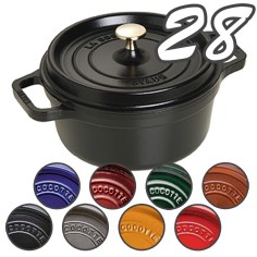 Cocotte Ghisa 28 cm Professionale – Pentola per Brasati e Pane