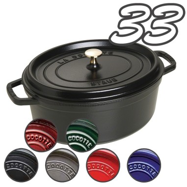 Staub cocotte ovale 33 cm