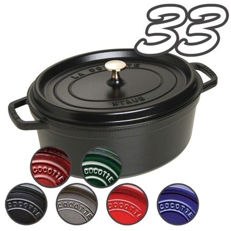 Staub cocotte ovale 33 cm
