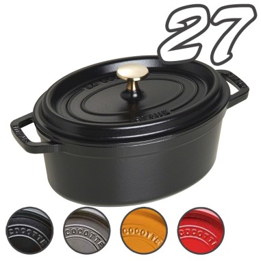 Staub cocotte ovale 27 cm