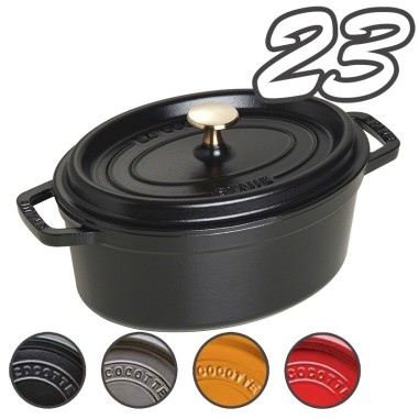 Staub cocotte ovale 23 cm