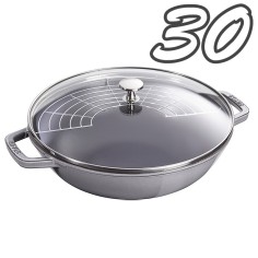 Staub Wok grigio 30 cm