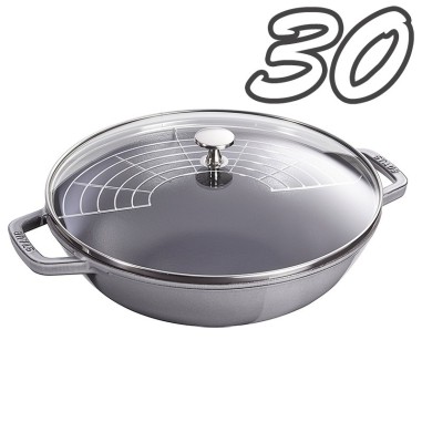 Staub Wok grigio 30 cm
