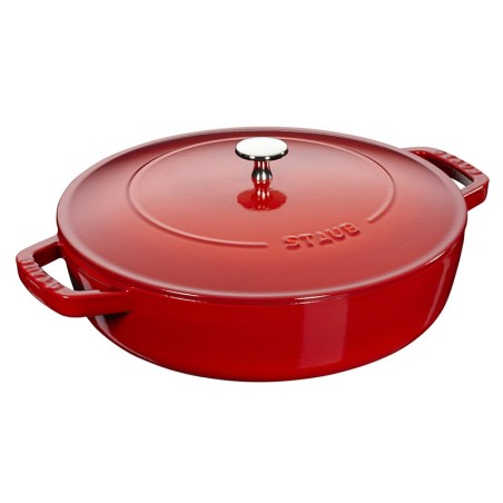 Tegame Chistera 28 cm in Ghisa Smaltata Rosso Ciliegio | Staub