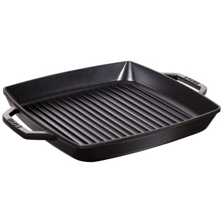 Staub Grill Nero 33x33 | Bistecchiera in Ghisa per Induzione