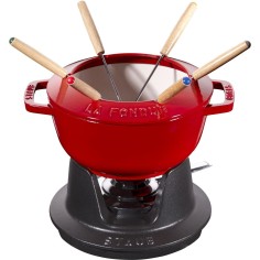 Set Fonduta rosso 18 cm - Staub